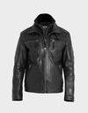 Baldwin Men's Casual Fall Leather Jacket